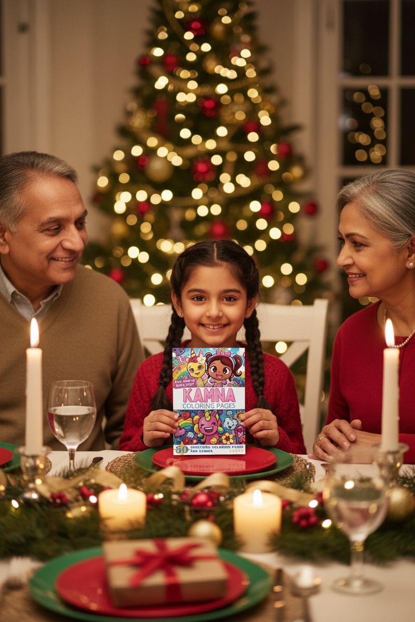 Kamna Christmas coloring pages gift