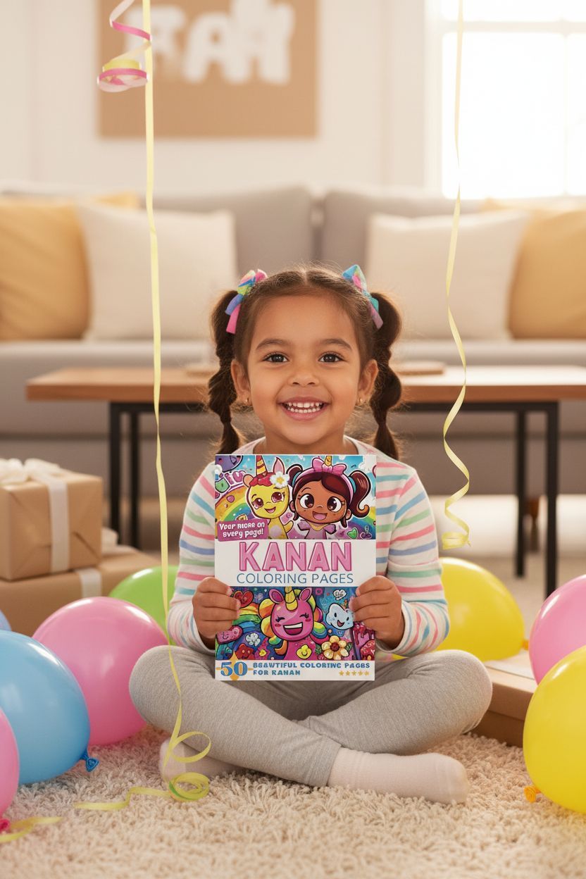 Kanan coloring book in use