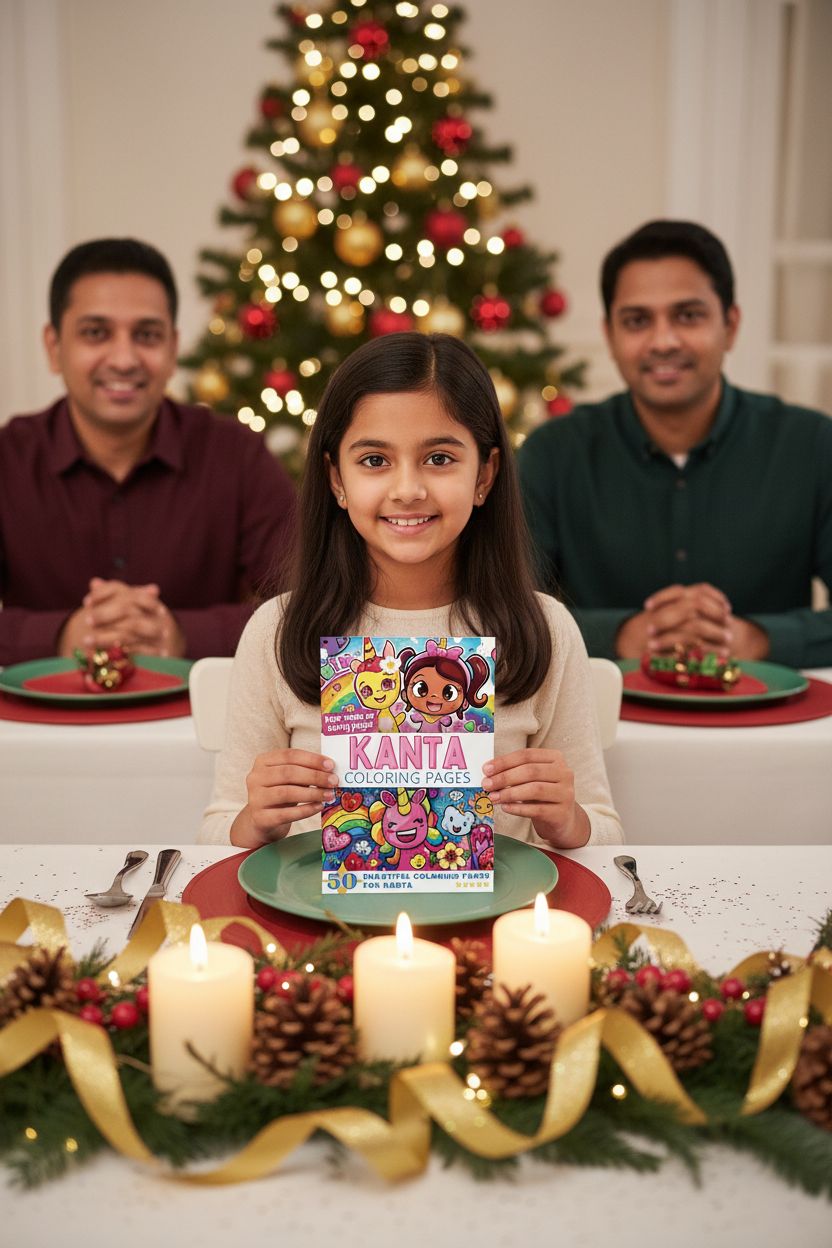 Kanta Christmas coloring pages gift
