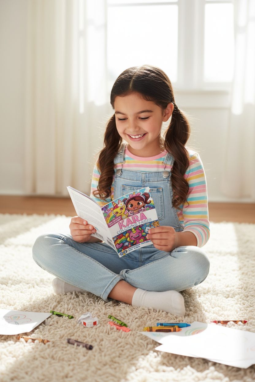 Kara personal coloring pages