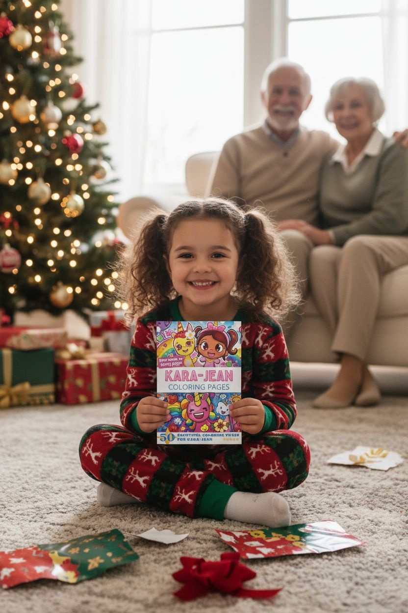Kara-Jean Christmas coloring pages gift