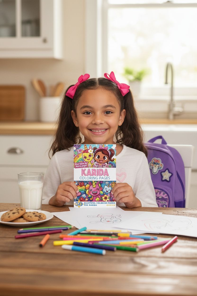 Karida personal coloring pages