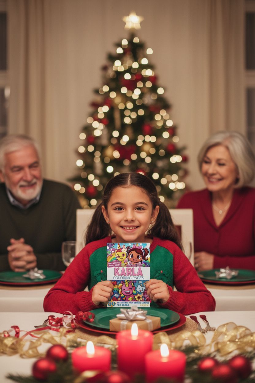 Karla Christmas coloring pages gift