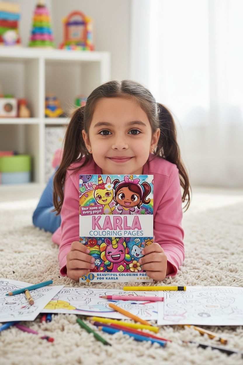 Karla personal coloring pages