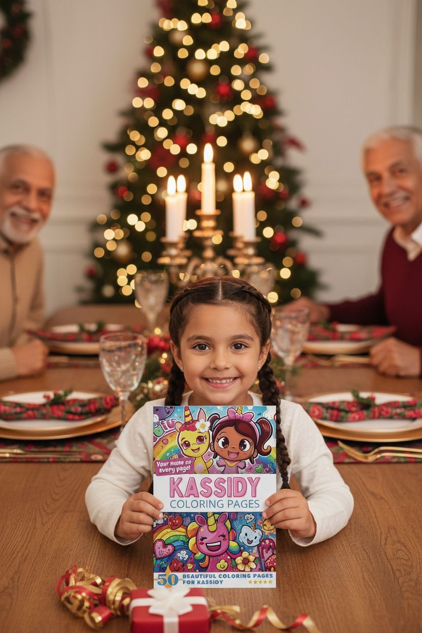 Kassidy Christmas coloring pages gift