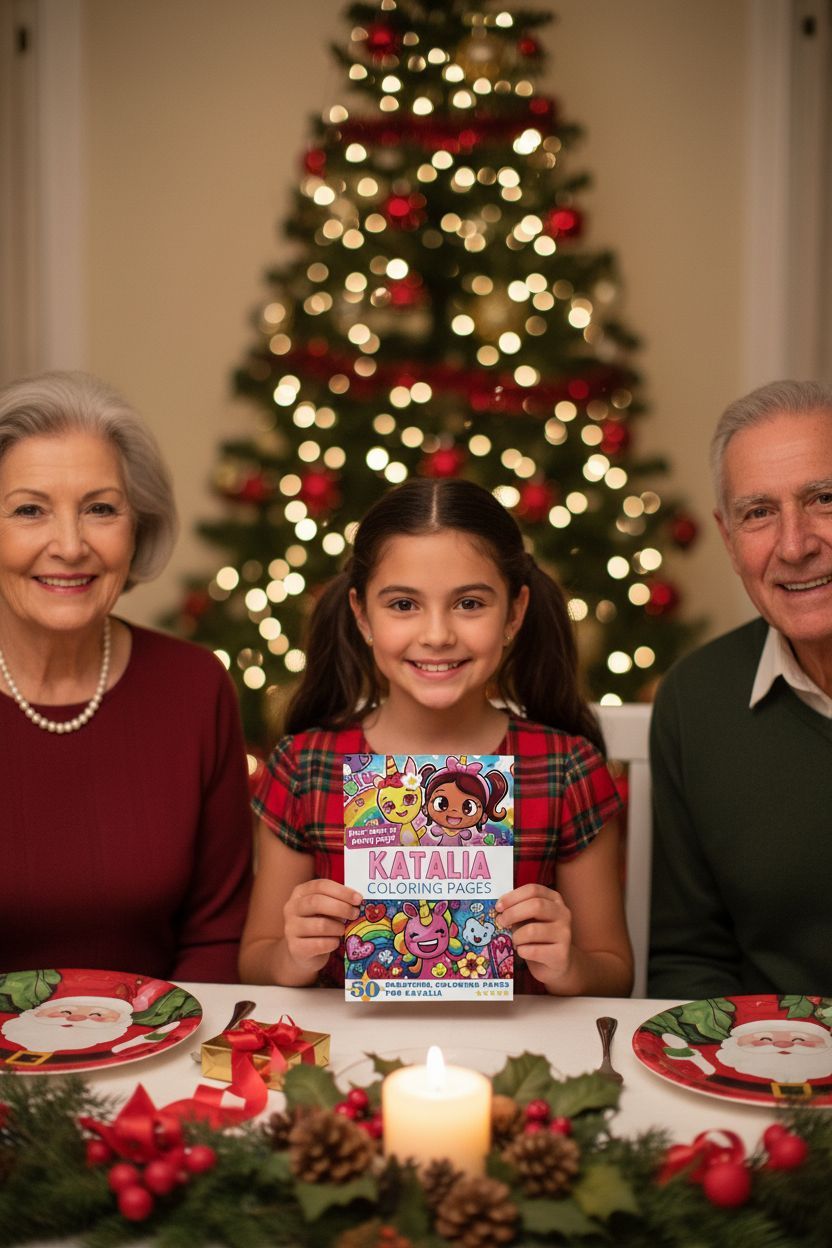 Katalia Christmas coloring pages gift
