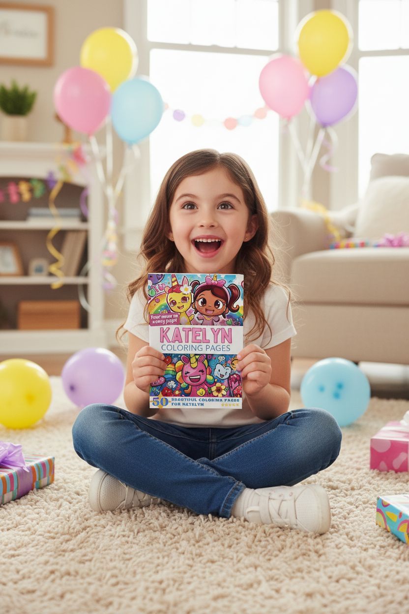 Katelyn coloring book in use