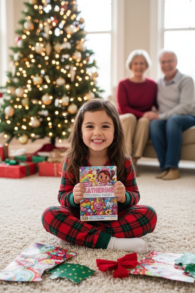 Katherine Christmas coloring pages gift
