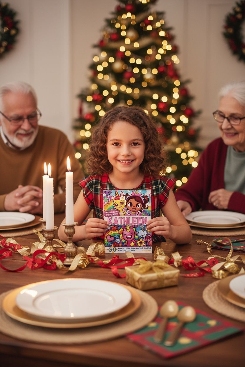 Kathleen Christmas coloring pages gift