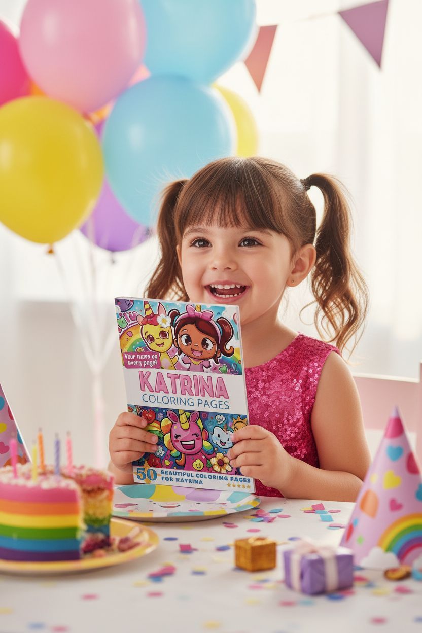 Katrina coloring book in use