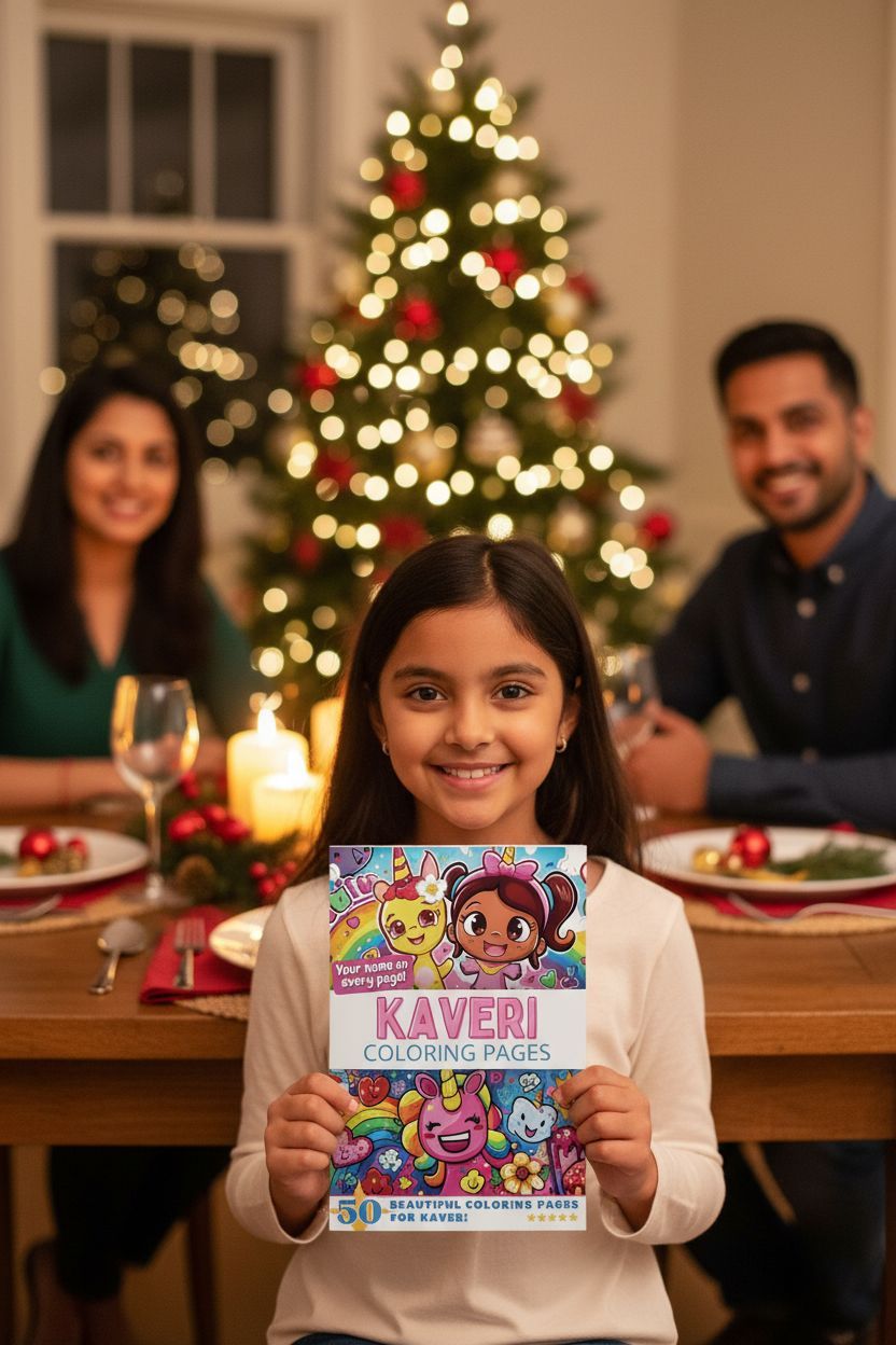 Kaveri Christmas coloring pages gift