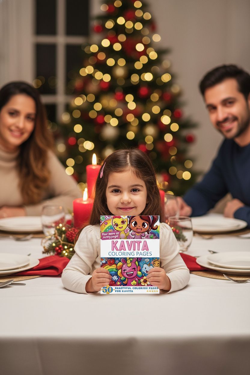 Kavita Christmas coloring pages gift