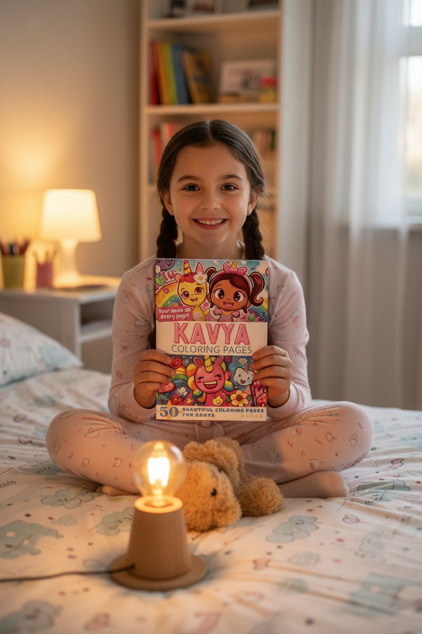 Kavya personal coloring pages