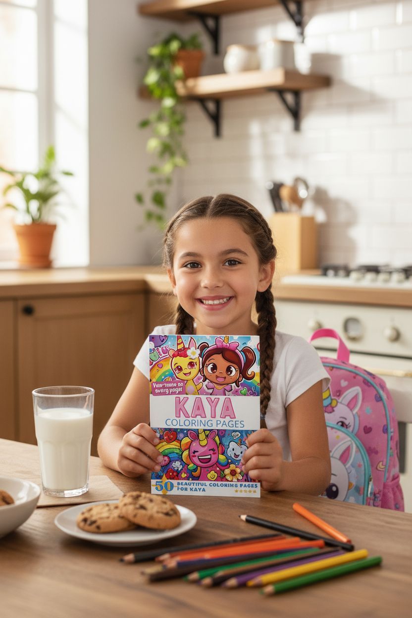 Kaya personal coloring pages