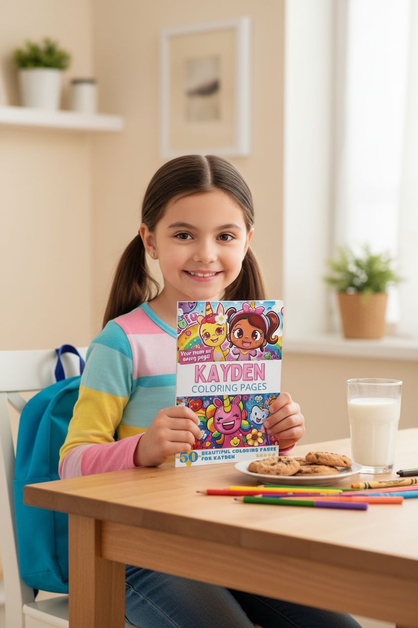 Kayden personal coloring pages