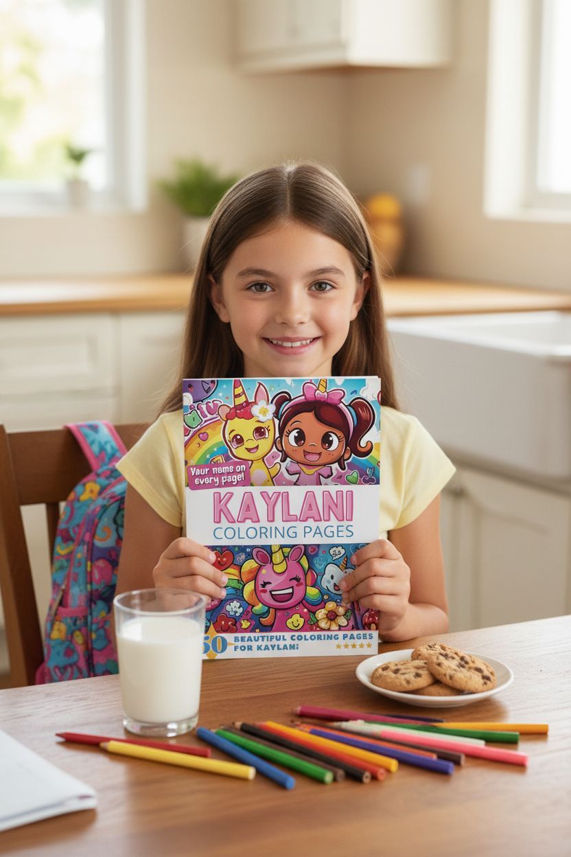 Kaylani personal coloring pages