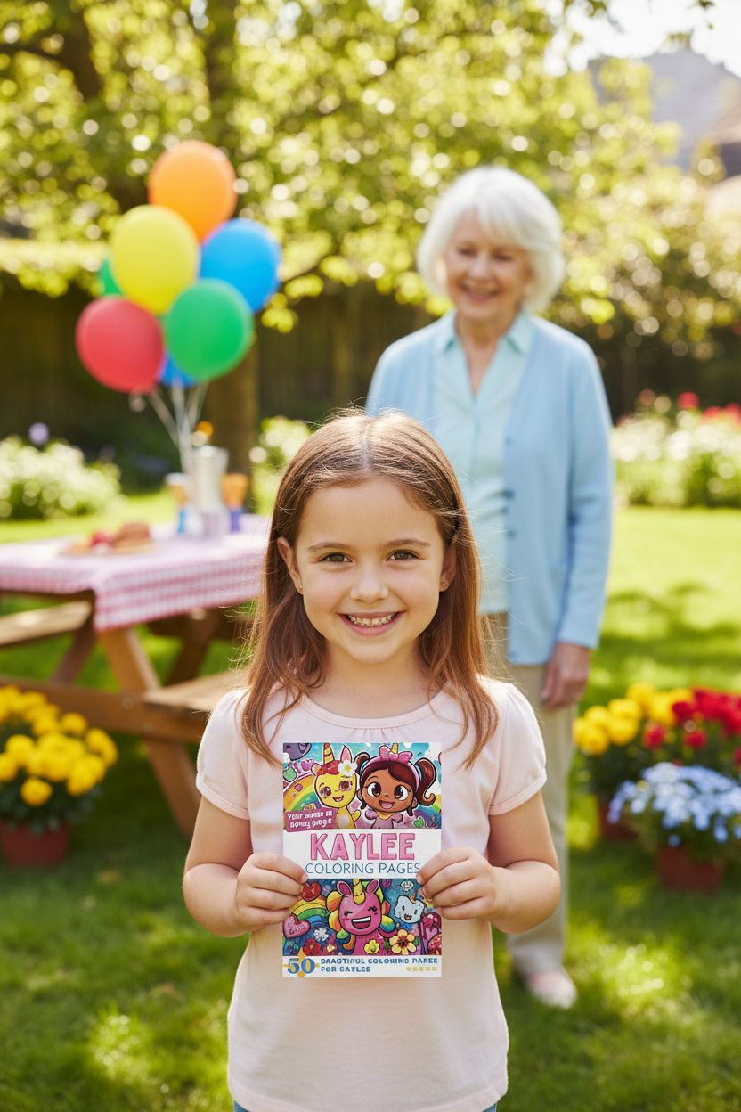 Kaylee coloring book in use