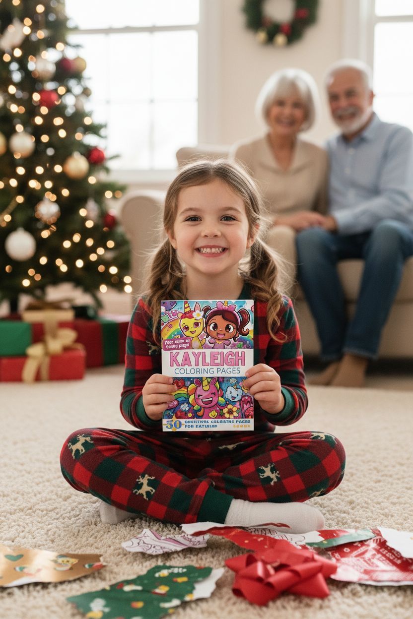 Kayleigh Christmas coloring pages gift