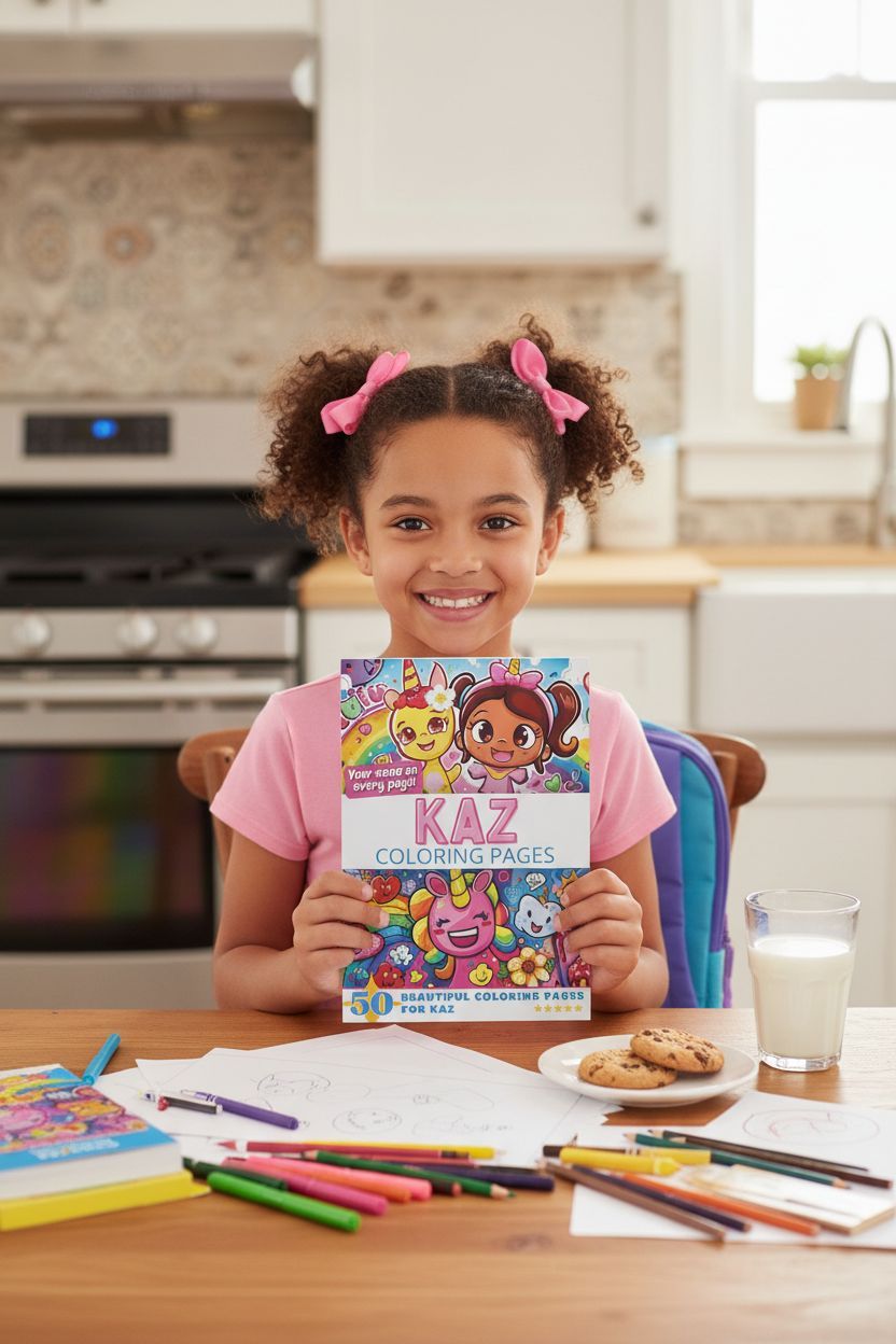 Kaz personal coloring pages