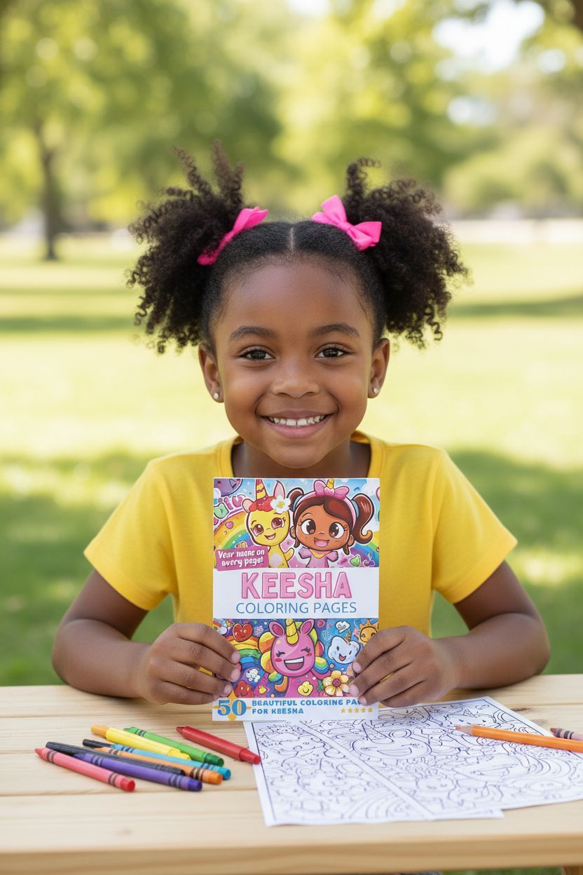 Keesha personal coloring pages