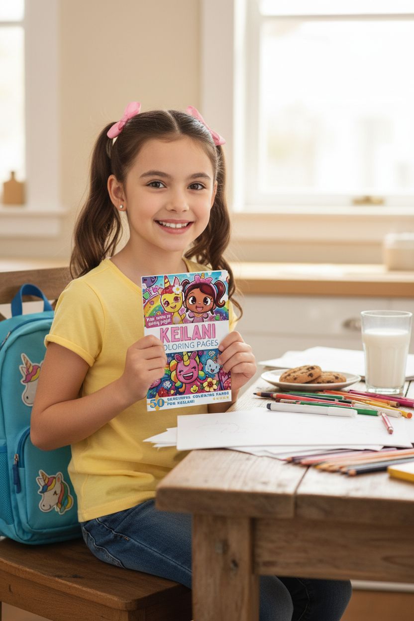 Keilani personal coloring pages