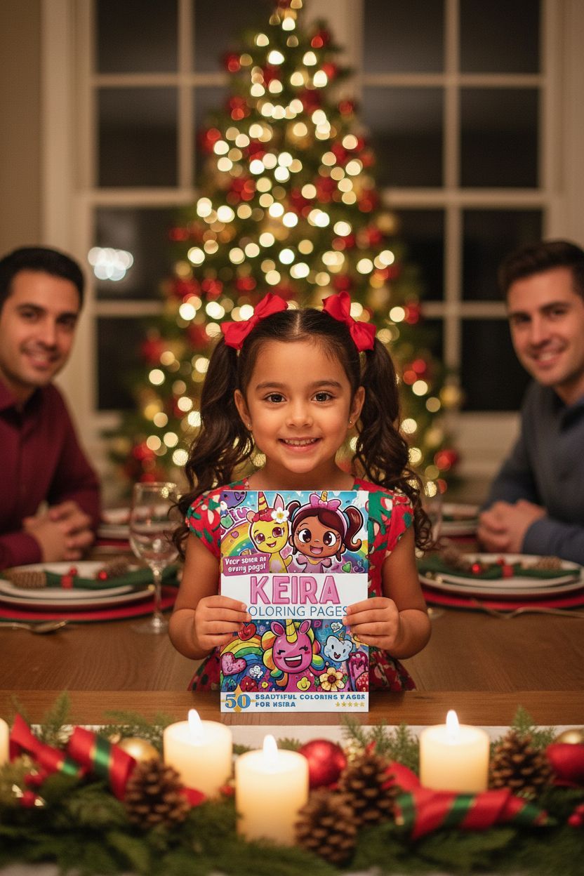 Keira Christmas coloring pages gift