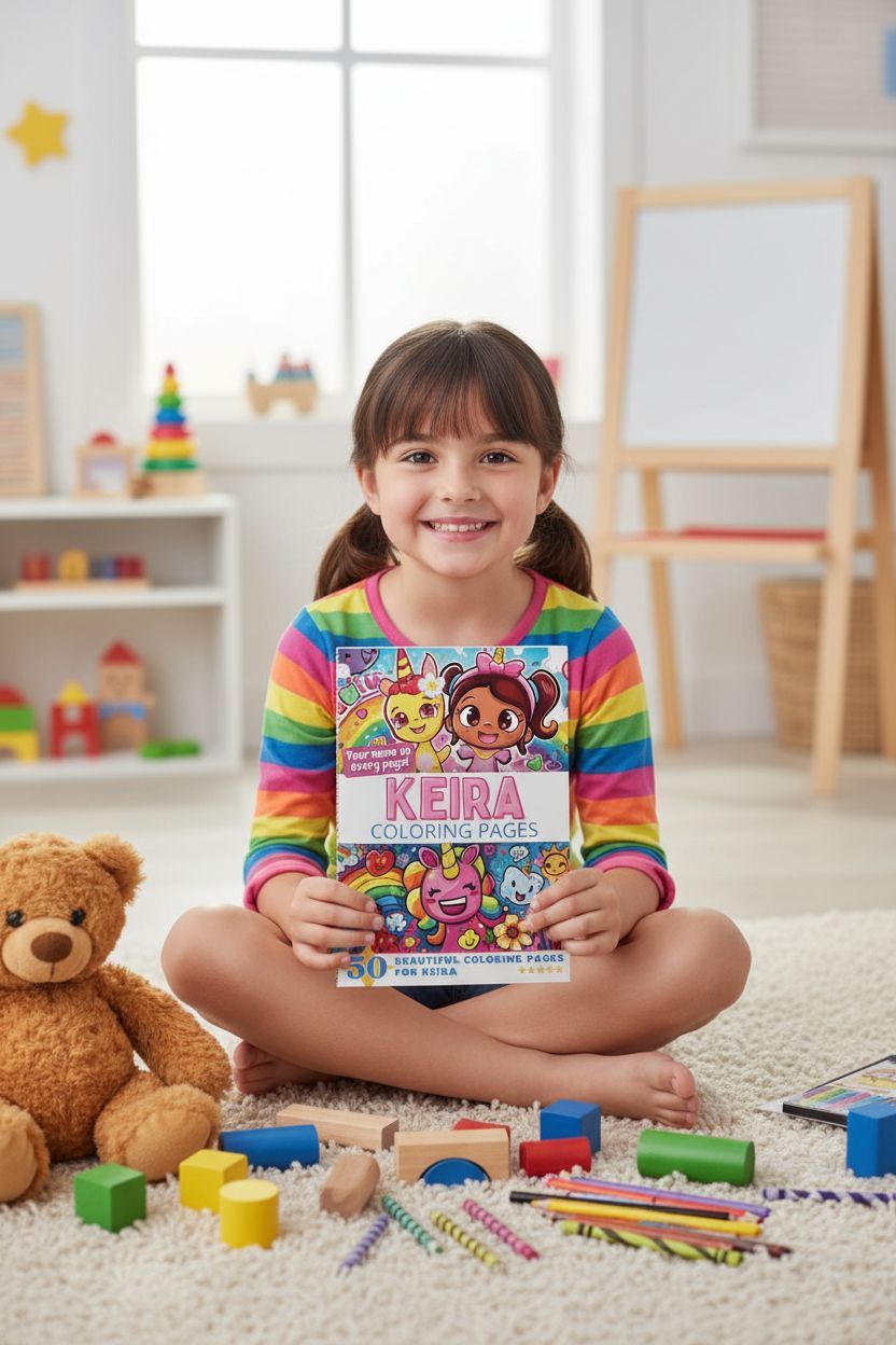 Keira personal coloring pages