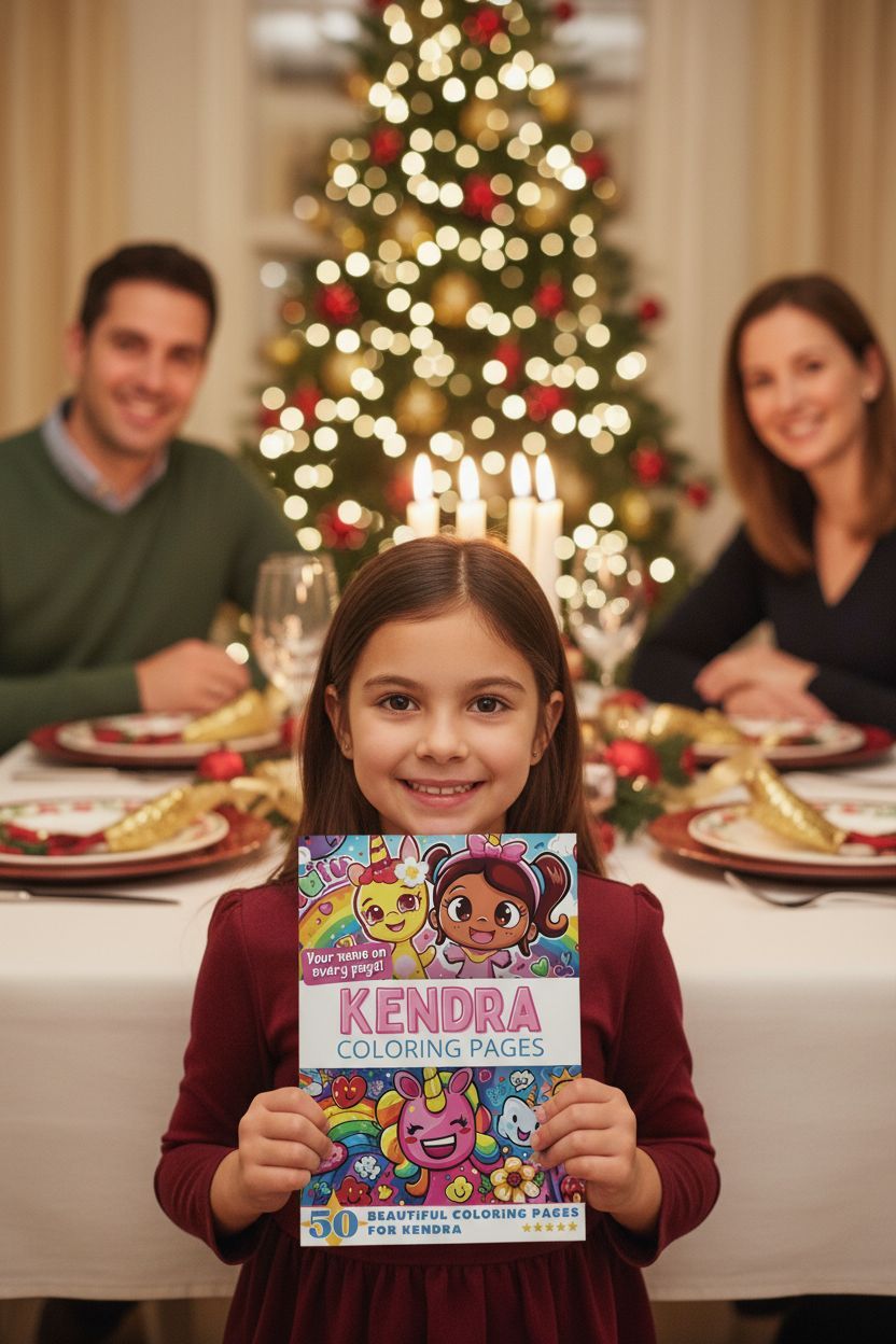 Kendra Christmas coloring pages gift