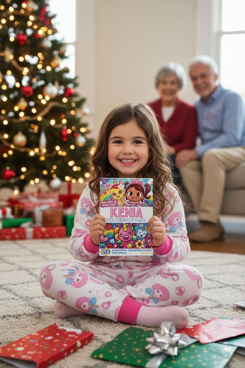 Kenia Christmas coloring pages gift