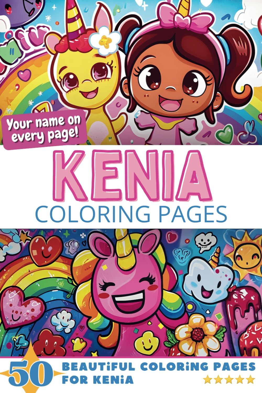 Kenia Coloring Book Cover