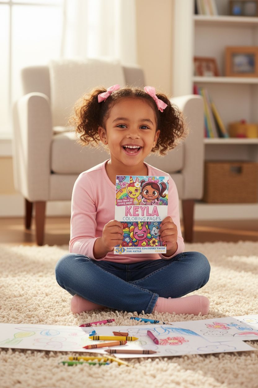 Keyla personal coloring pages