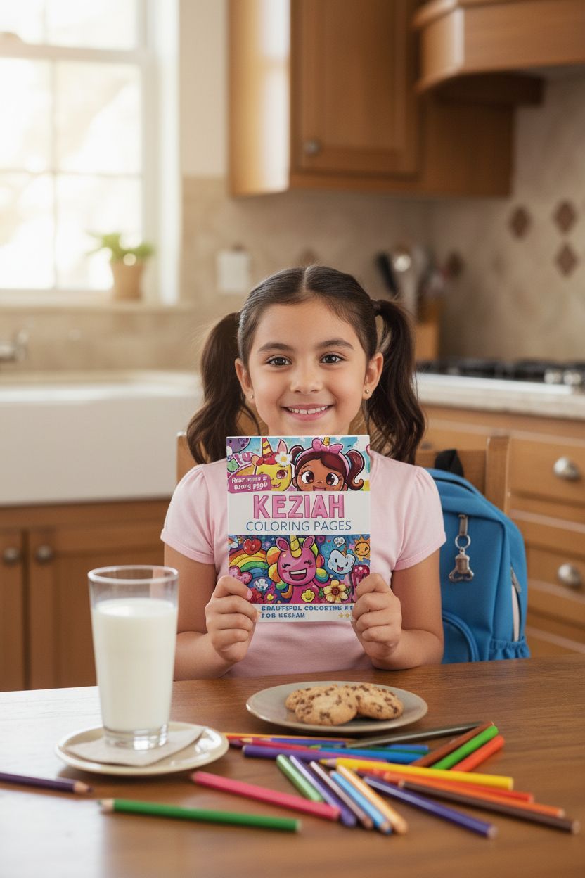 Keziah personal coloring pages