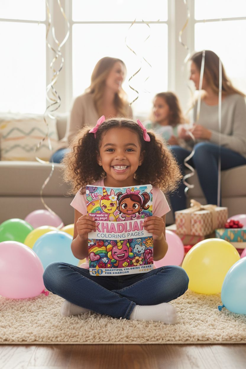 Khadijah coloring book in use