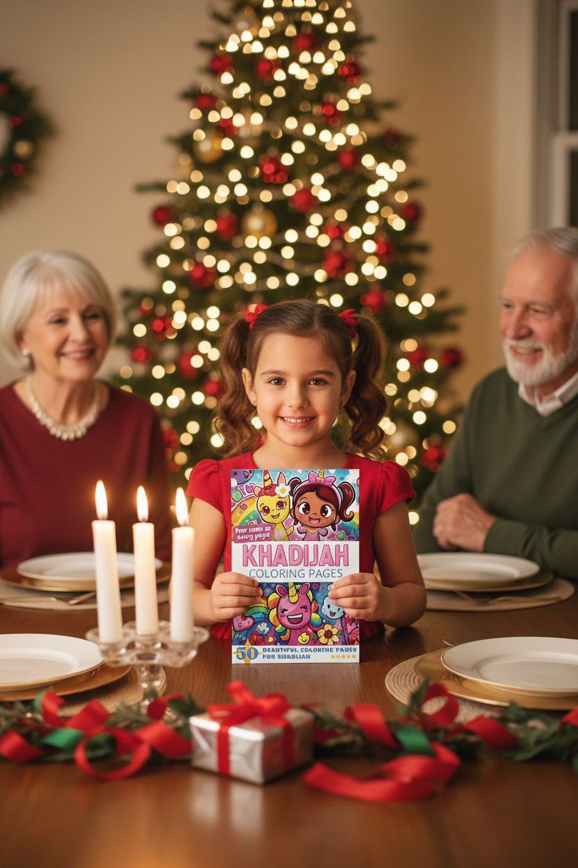 Khadijah Christmas coloring pages gift