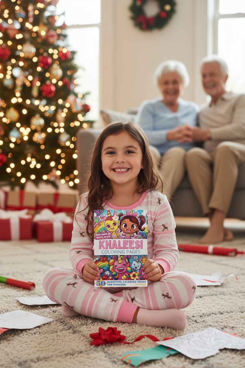 Khaleesi Christmas coloring pages gift