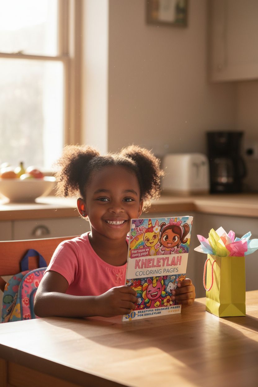 Kheleylah coloring book in use