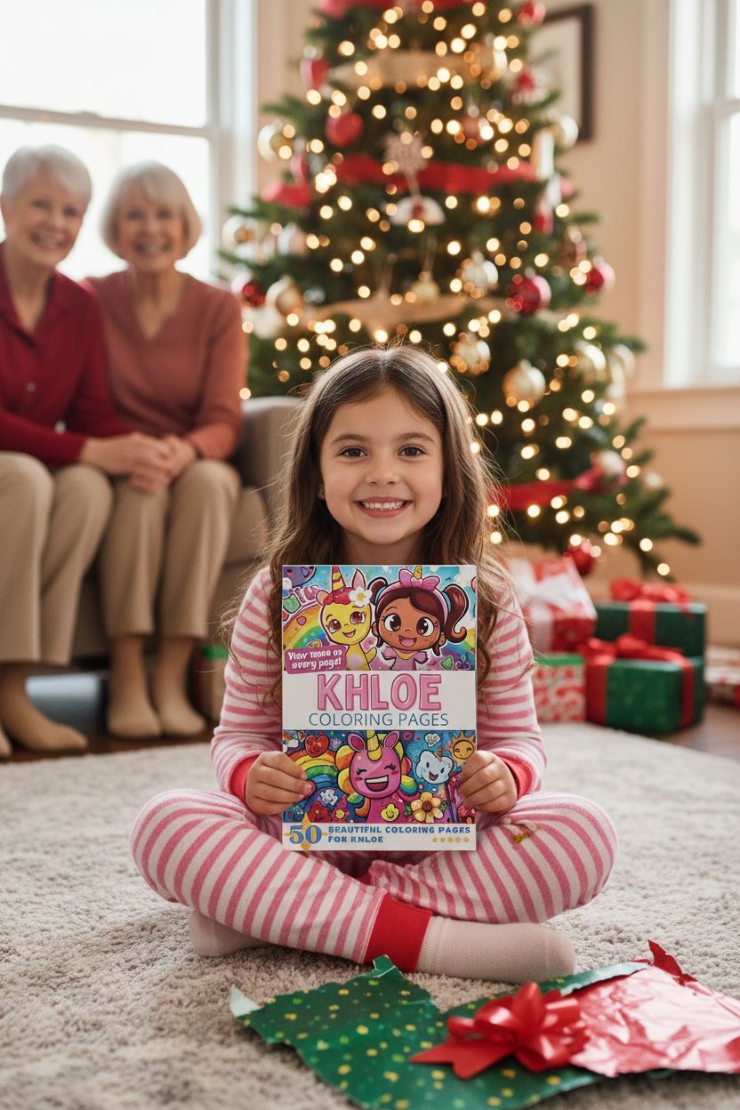 Khloe Christmas coloring pages gift