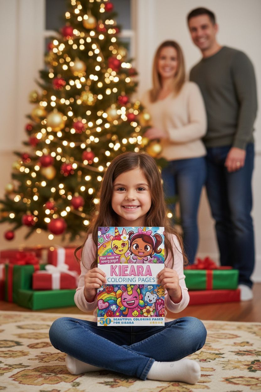 Kieara Christmas coloring pages gift