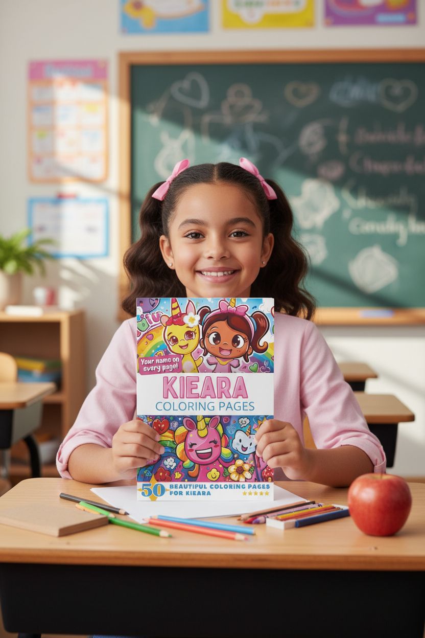 Kieara personal coloring pages
