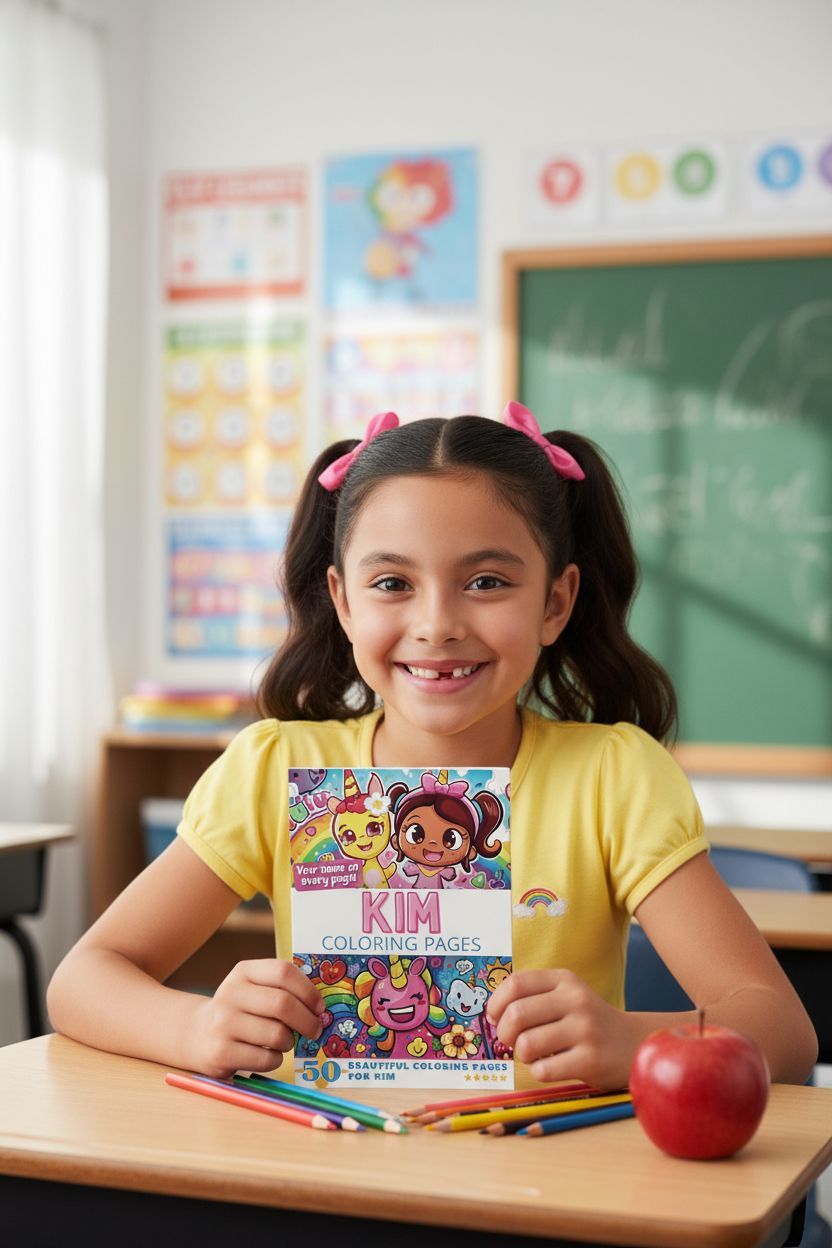 Kim personal coloring pages