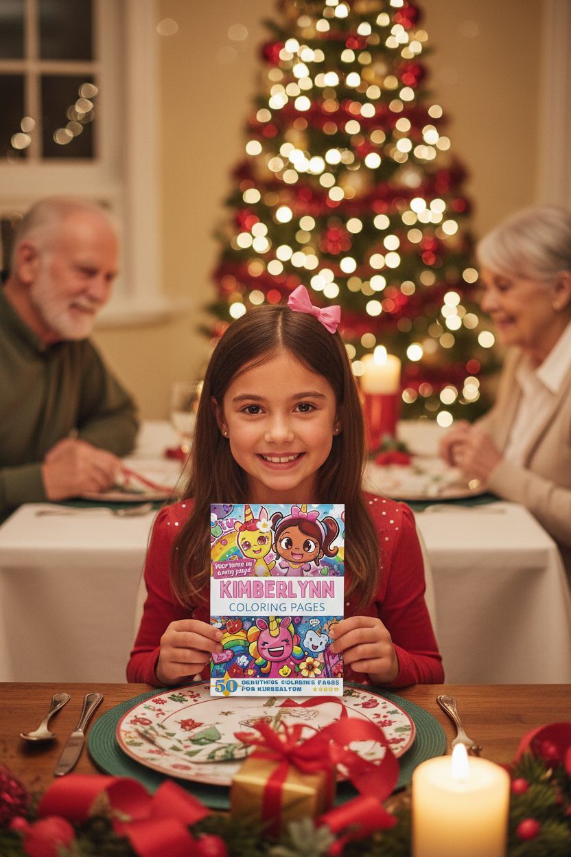 Kimberlynn Christmas coloring pages gift