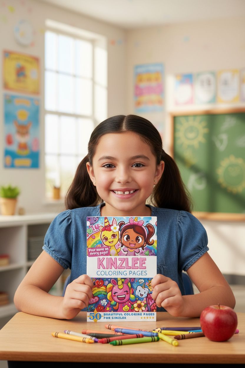 Kinzlee personal coloring pages