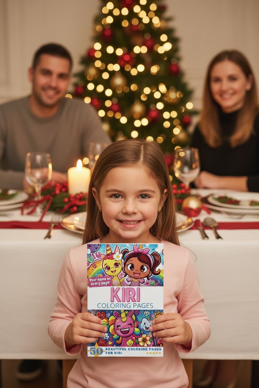 Kiri Christmas coloring pages gift
