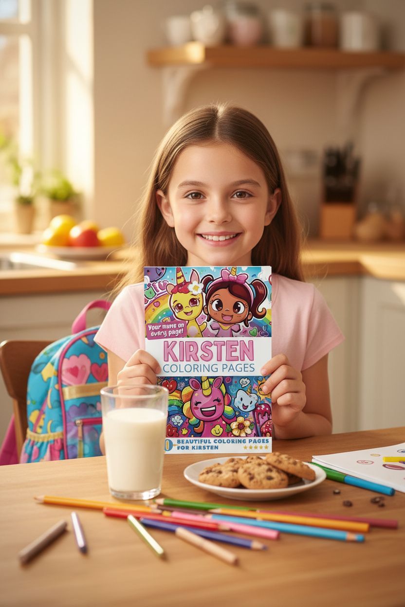 Kirsten personal coloring pages