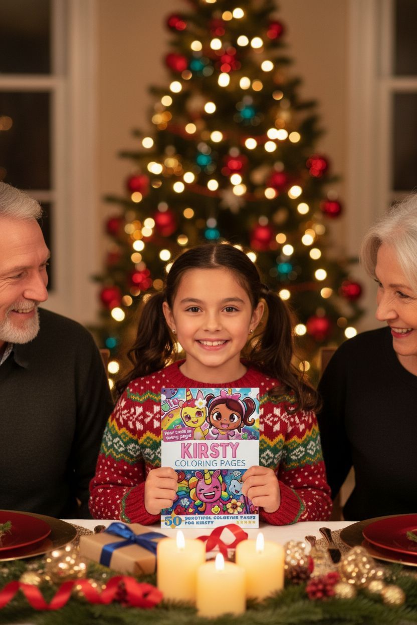 Kirsty Christmas coloring pages gift