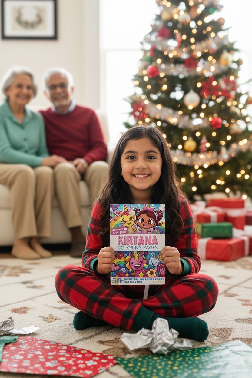 Kirtana Christmas coloring pages gift