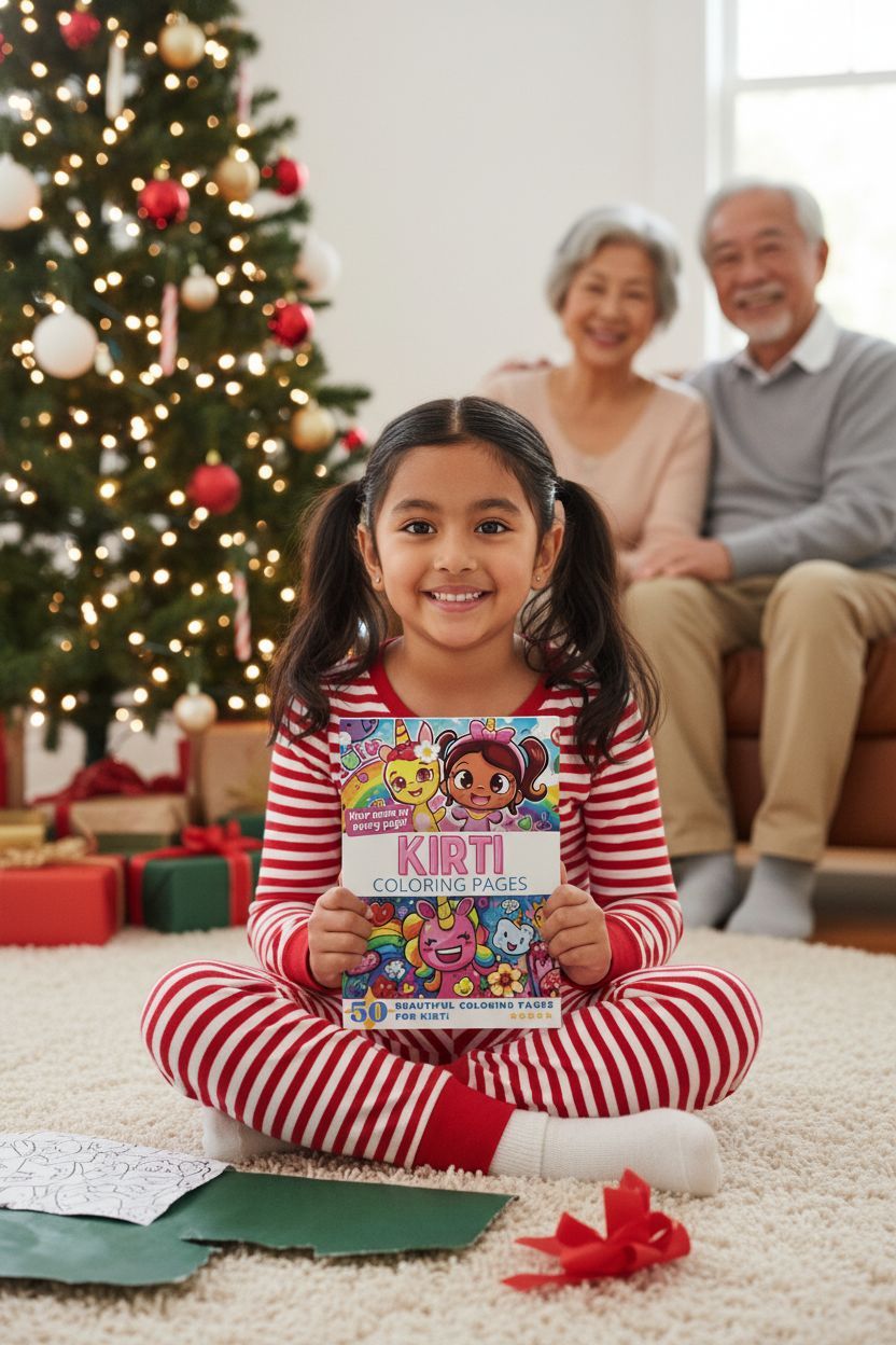 Kirti Christmas coloring pages gift