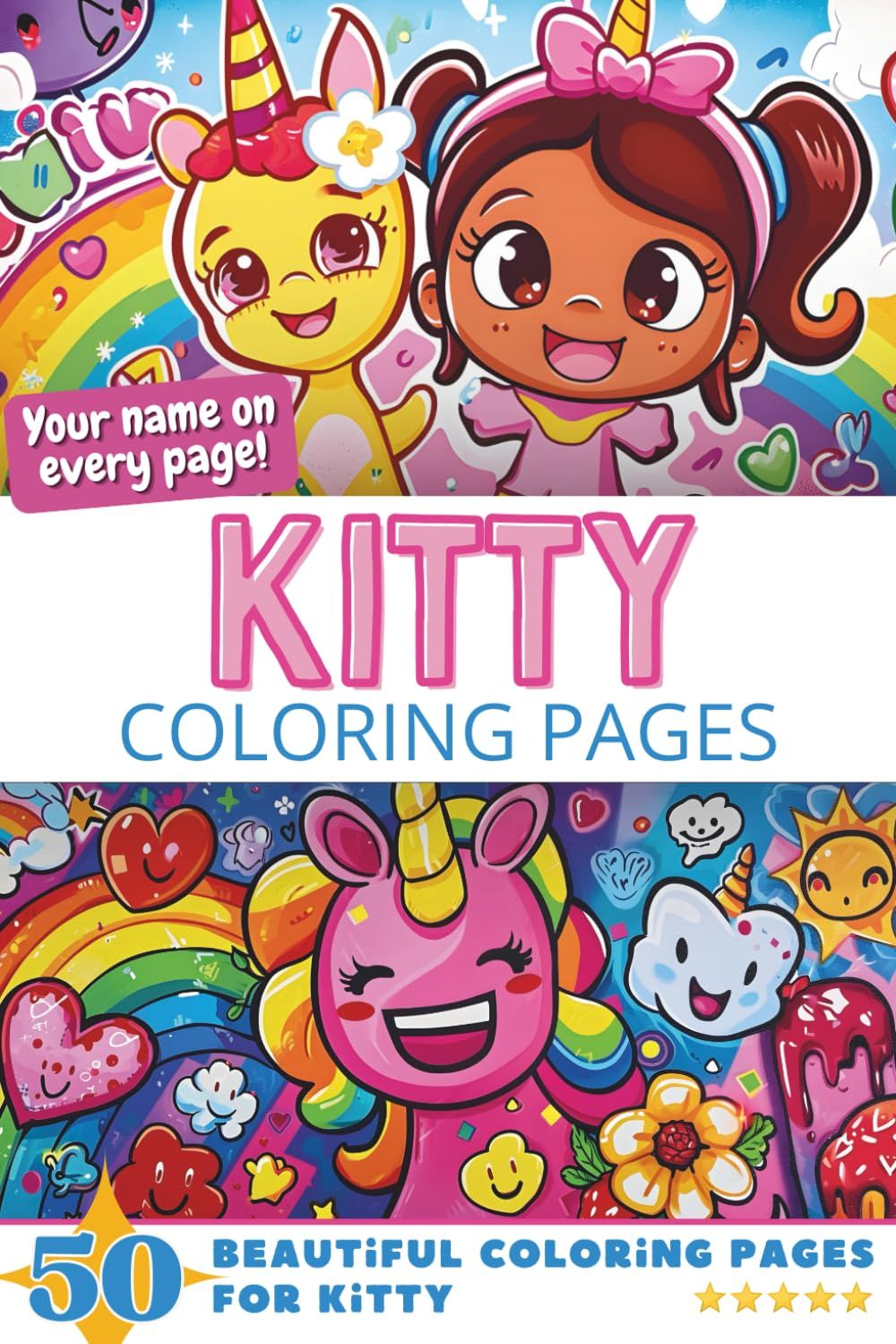 Kitty Coloring Book Cover