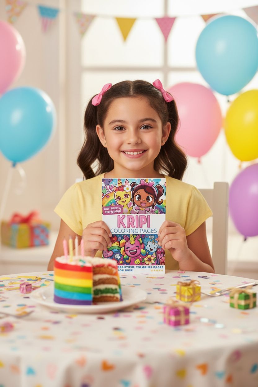 Kripi coloring book in use