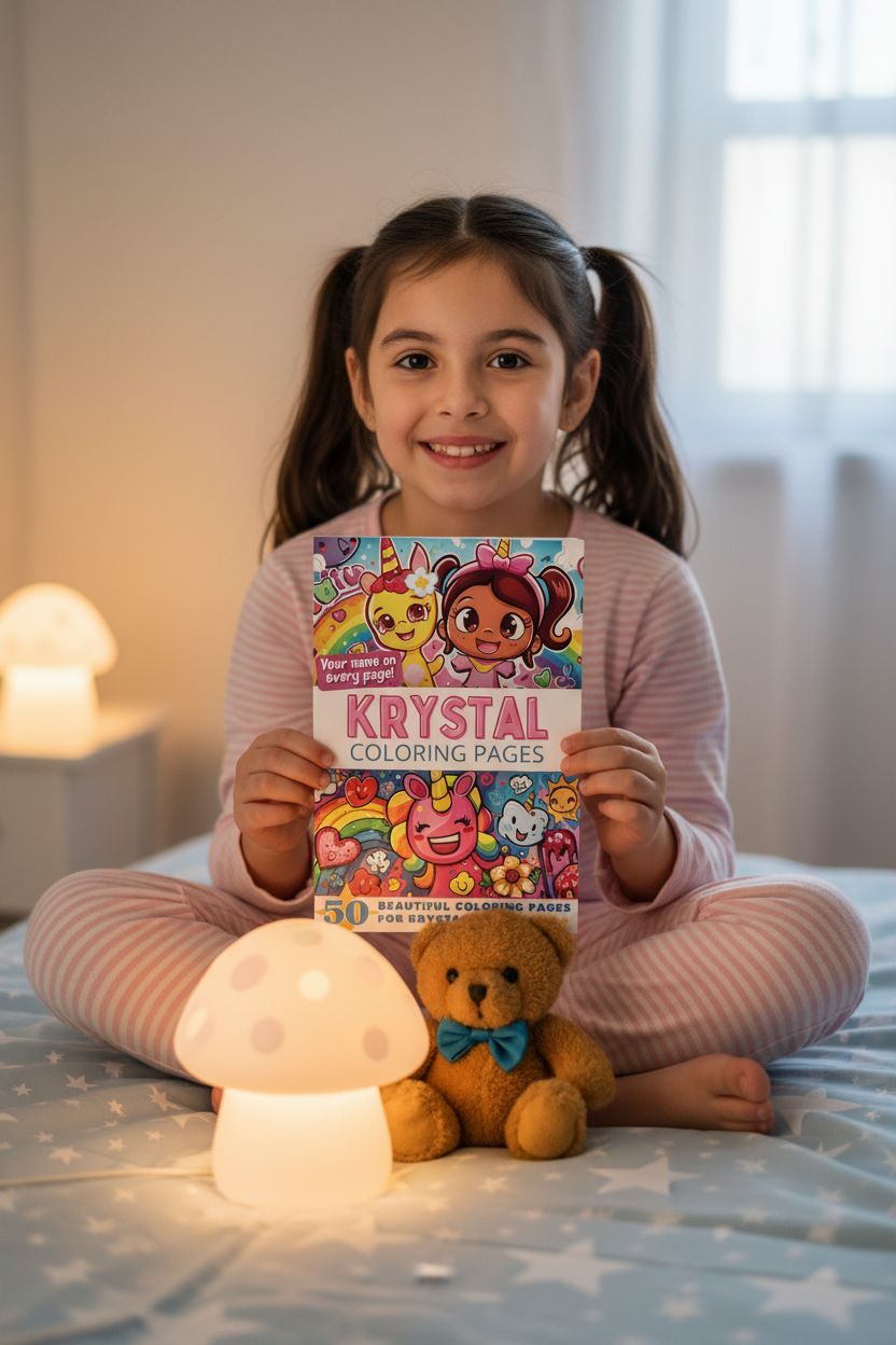 Krystal personal coloring pages